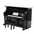 thumbnail image 1 of Domqga Musical Instrument Model,Miniature Piano,Miniature Wooden Piano Model Musical Instrument Model Musical Gifts Home Decor Ornaments, 1 of 8