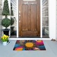 thumbnail image 5 of Yayeee Doormat for Indoor Entrance 32" x 20" Non Slippery Floor Rug, Futuristic Circles, 5 of 8