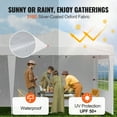 thumbnail image 4 of KFFKFF 10 x 20 FT Pop-Up Canopy Tent with Adjustable Height, Sidewalls, and Ventilated Windows for Outdoor Events, Patio, Backyard, Parties, and Parking, 4 of 9