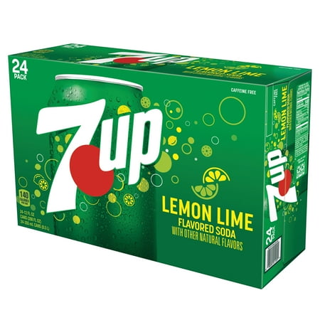 7UP Caffeine Free Lemon Lime Soda Pop, 12 fl oz, 24 Pack Cans