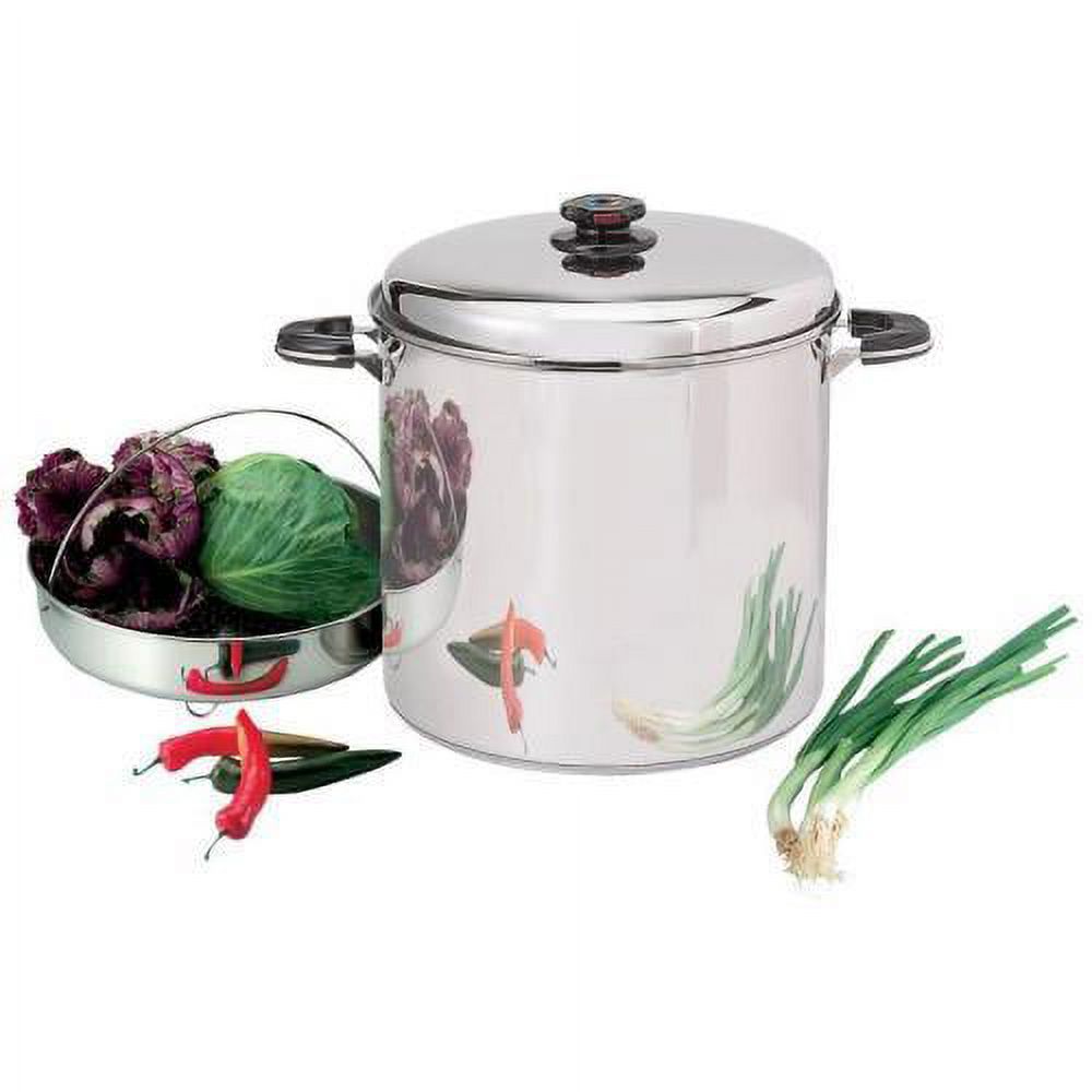 Precise Heat KTSP30 Giant Waterless Stock Pot with Steamer Basket – Fits My  Budget