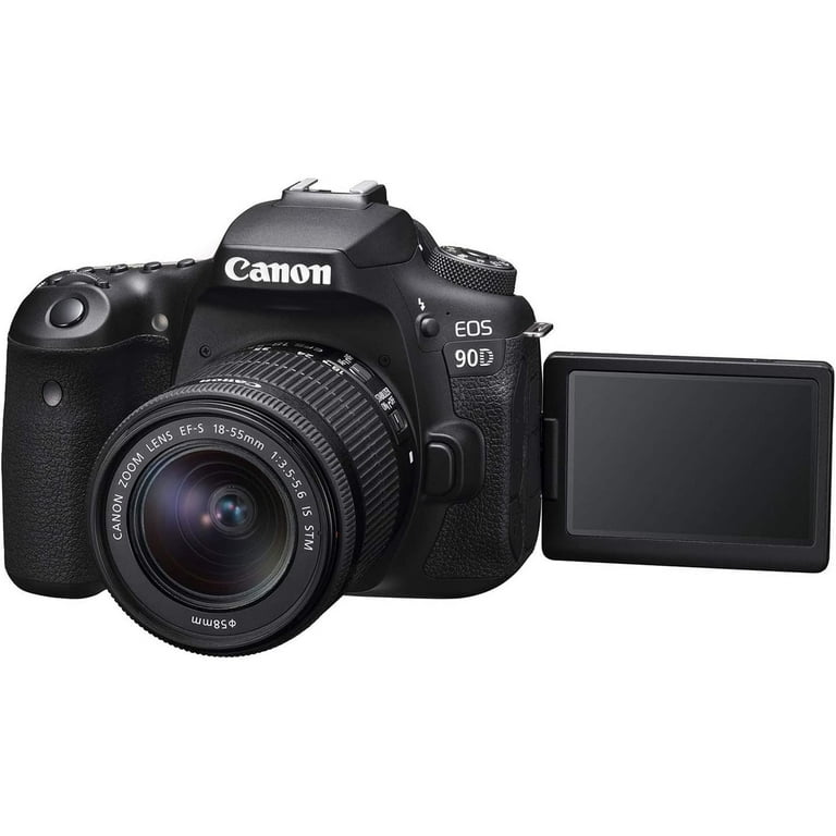 Canon EOS 90D DSLR Camera with 3 Lenses, 128GB Memory, Extra