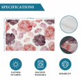thumbnail image 6 of Red Ombre Spring Floral Placemats Set of 8, Summer Botanical Flowers Placemats for Dining Table, Place Mats for Kitchen Tabletop, Waterproof Wipeable Dining Table Mats Set, 6 of 9