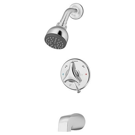 Classic Single Handle Diverter - Origins Single Tri-Star Handle Tub and Shower Faucet with Integral Diverter in Chrome