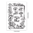 thumbnail image 6 of 1Sheet Vintage Mushroom Frame Clear Stamps Mushroom Silicone Stamps Rubber Transparent Rubber Seal Stamps for Card Making DIY Scrapbooking Photo Album Decoration, 6 of 8