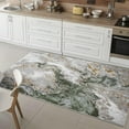 thumbnail image 5 of Luxe Weavers Marble Swirl Collection Green Abstract Area Rug 4x5, 5 of 10