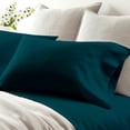 thumbnail image 4 of Split California King Sheets Sets for Adjustable Bed - 1000-Thread-Count 100% Egyptian Cotton, Sateen Weave 15-Inches Deep Pockets 1000-TC Bedsheet - Teal Blue, 4 of 8