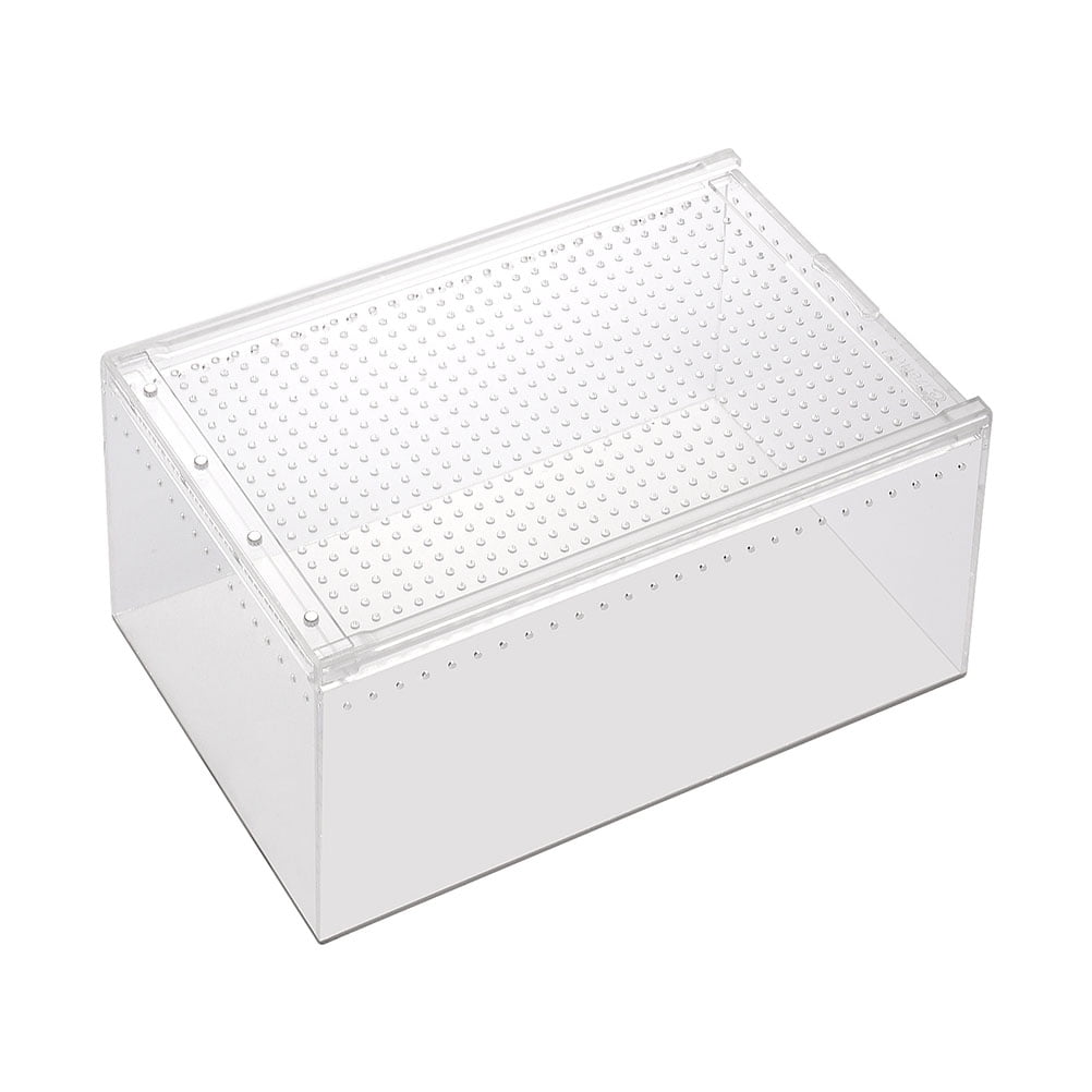 LABSERRON Household Transparent Acrylic Keeper Box for Reptiles Snakes and Breeding Supply
