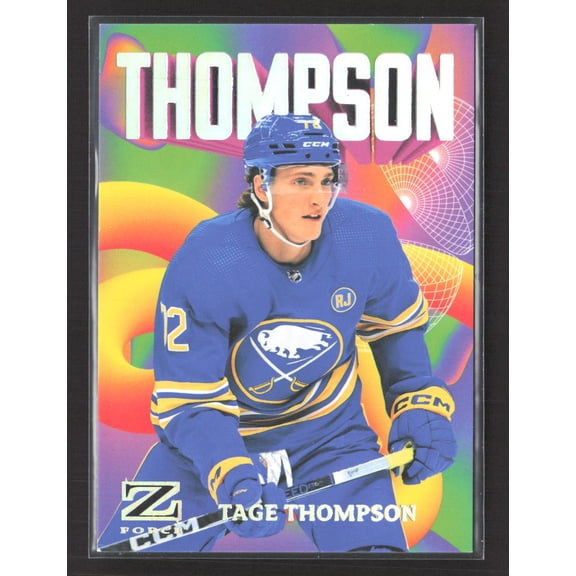 2024 SkyBox Metal Universe Hockey Z-Force Rave Tage Thompson Buffalo Sabres #25 OF 50 /399 Hockey Card