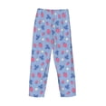 thumbnail image 5 of Goofa Strawberry And Flowers Printed Soft Pajama Pants for Men, Wide Leg Comfy Casual Lounge Yoga Pants-XX-Large, 5 of 9