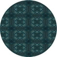 thumbnail image 1 of Ahgly Company Tapis de Zone Carré Lavable en Machine, Vert Sarcelle, 3 Pieds Carré, 1 of 7