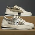 thumbnail image 5 of Zapatos de lona con cordones y caña baja para hombre, zapatillas de skate transpirables de moda, zapatillas deportivas para hombre, 5 of 5