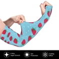 thumbnail image 3 of Uemuo Strawberries Printed Arm Sleeves, Cooling UV Sun Protection Sports Compression for Men/Women, 3 of 8