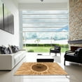 thumbnail image 7 of Ahgly Company Machine Washable Indoor Round Transitional Yellow Orange Area Rugs, 3' Round, 7 of 7