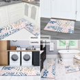 thumbnail image 5 of Multicolor Abstract Floral and Leaf Pattern Kitchen Rugs Sets Of 2,Anti Fatigue Kitchen Mat Rugs Non Slip Washable,Decorative Kitchen Floor Mats for Kitchen,Sink,Laundry,17"x30"+17"x47", 5 of 7