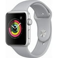 thumbnail image 1 of Restored Apple Watch Series 3 (GPS, 38mm) - Silver Case - White Sport Band (Refurbished), 1 of 5