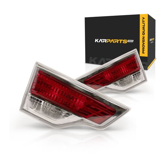 For Toyota Highlander Hybrid Inner Tail Light Assembly 2014 2015 2016 Driver and Passenger Side Pair Replacement For TO2802115, TO2803115 | 81590-0E060, 81580-0E050
