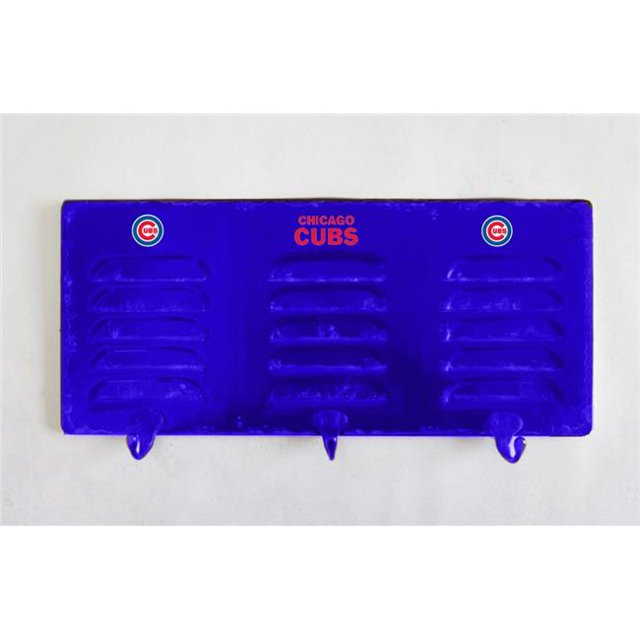Imperial Fan Shop 720810020059 Chicago Cubs MLB 3 Hook Metal Locker Coat Rack