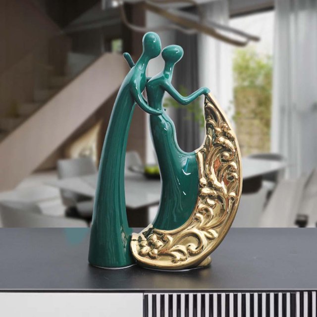 de pareja decoración para hogar, estatua de amante del baile, decoración de bodas, , escritorio, estantería, decoración, escultura BLESIY Figura Bruja Abstracta