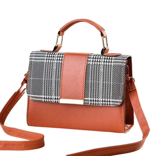 Qarigey Bolso de hombro de cuero de PU de moda para mujer - Bolso de hombro de moda de bandolera de alta capacidad amarillo natural 1 Type3 NO3