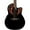 Black, variant on Ovation Celebrity Elite Rosewood 19.5 lb Acoustic-Electric Guitar Lyrachord cutaway, Sunburst