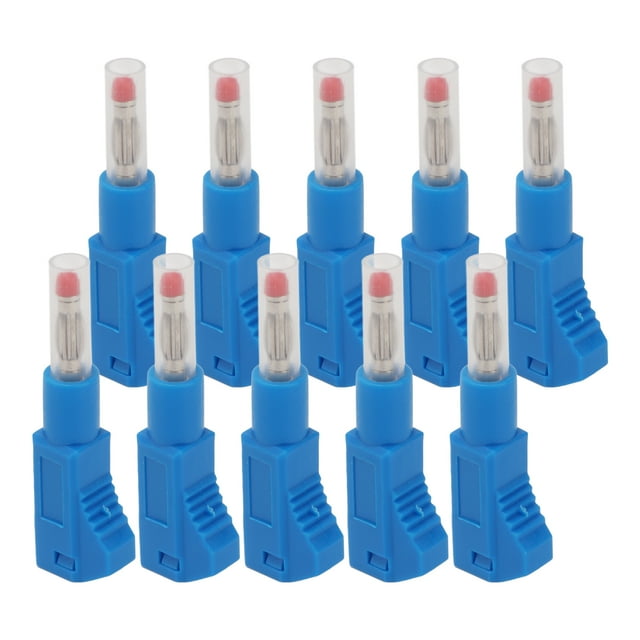 Stackable Banana Plug, Straight Retractable Speaker Wire Plug 10PCS PE Sheath CAT II 600V 32A For 3C Digital Equipment Red,Black,Yellow,Blue,Green