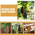 thumbnail image 3 of 2pcs Resin Bear Decor Delicate Bear Figure Adorable Hanging Bear Ornament Garden Supply, 3 of 7