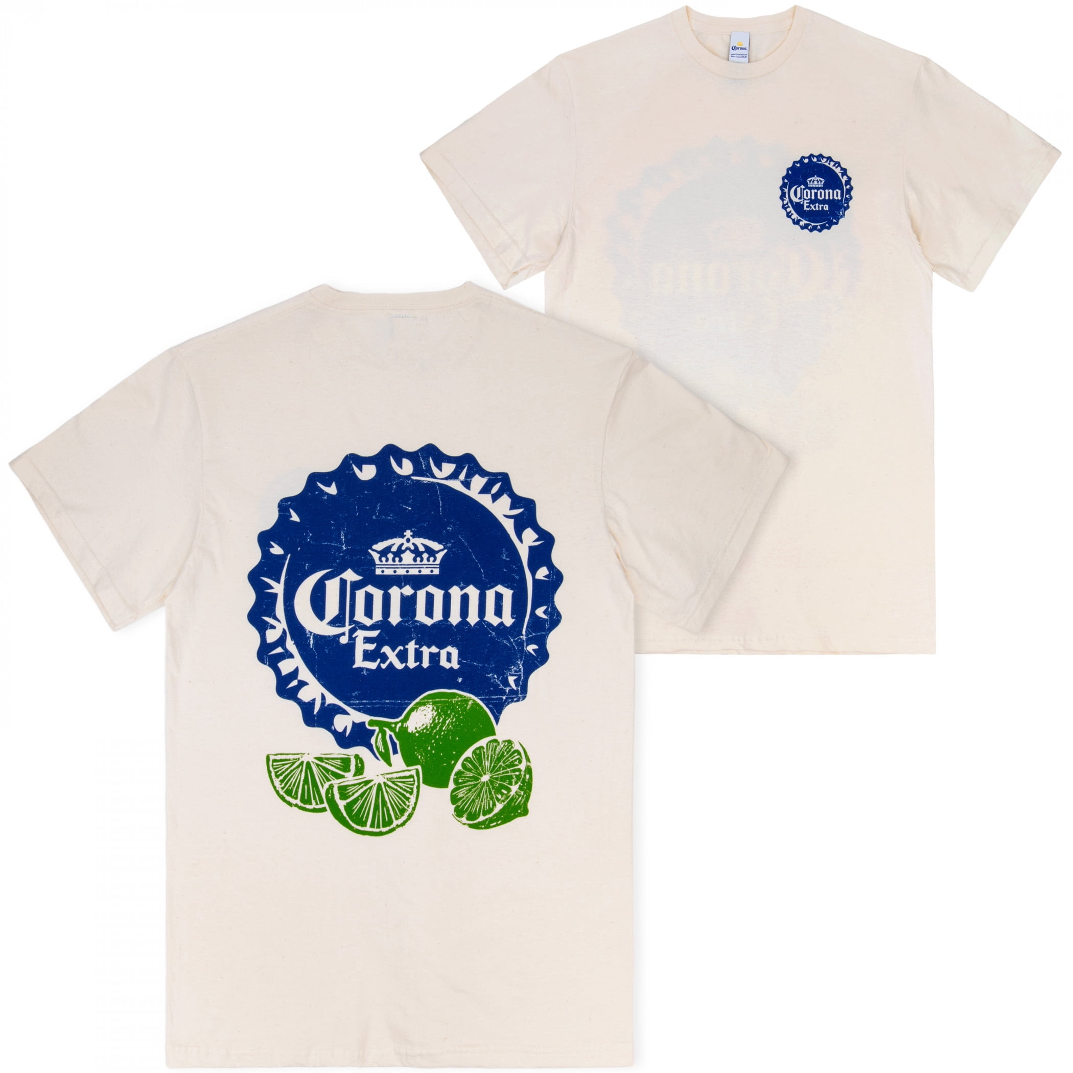 Corona Extra 47488-XX-Large Men Beer Label Design White T-Shirt