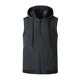 thumbnail image 5 of Ceisia Men's Hooded Zip-Up Sports Vest Summer Sleeveless Athletic Hoodie with Striped Hem Dark Gray L Gifts, 5 of 6