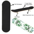 thumbnail image 2 of Skateboards for Beginners watercolor seamless eucalyptus leaves white vintage print botanical 31"x8" Maple Double Kick Concave Boards Complete Skateboards Outdoor for Adults Youths Kids Teens Gifts, 2 of 5