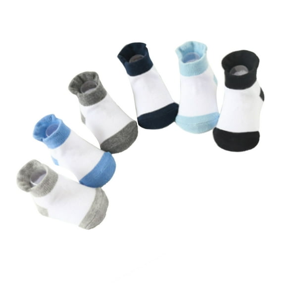 Sonducket 6 piezas de medias para niños, calcetines tobilleros transpirables antideslizantes con buena elasticidad, estilo Simple, buena artesanía, ropa Medias Chico colores surtidos 12-14