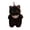 C Black, variant on Cat Plush Toy, Soft Fluffy Stuffed Kitten with Cute Bib Design, 10.0 inch Fat Plush Cat Doll, for Kids Toddlers Birthday Gift Home Bedroom Decor Cuddle Pillow Companion