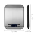 thumbnail image 3 of Báscula electrónica de cocina Báscula para hornear Báscula de cocina Báscula portátil para alimentos Báscula comercial mini de 5 kg Báscula de banco de acero inoxidable, 3 of 5