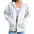 thumbnail image 1 of Sudadera con cremallera informal a la moda con capucha y estampado navideño para mujer, blusa, abrigo Fridja fksj4821, 1 of 5
