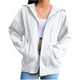 thumbnail image 1 of Sudadera con cremallera informal a la moda con capucha y estampado navideño para mujer, blusa, abrigo Fridja fksj4771, 1 of 5
