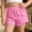 Pink, variant on Liyamei Girls Distressed Denim Shorts with Elastic Waist for Summer Play Size 3-11,Black