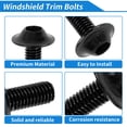 thumbnail image 4 of Tornillos para Parabrisas Unique Bargains, compatibles con la mayoría de las motocicletas, reemplazo para Yamaha, Kawasaki, BMW, Suzuki, Honda, Dirt Bike, Aluminio, Goma, Negro, 4 of 6