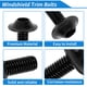 thumbnail image 4 of Tornillos para Parabrisas Unique Bargains, compatibles con la mayoría de las motocicletas, reemplazo para Yamaha, Kawasaki, BMW, Suzuki, Honda, Dirt Bike, Aluminio, Goma, Negro, 4 of 6