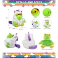 thumbnail image 3 of DolliBu Green Frog Unicorn Plush Stuffed Animal Toy - Super Soft Frogcorn Dress Up with Removable Plush Unicorn Outfit, Cute Fantasy Wildlife Gift - 6 Inches, 3 of 8