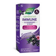Nature's Way Sambucus Immune Elderberry Syrup, Zinc & Vitamin C, Dietary Supplement, Unisex, 4 fl oz