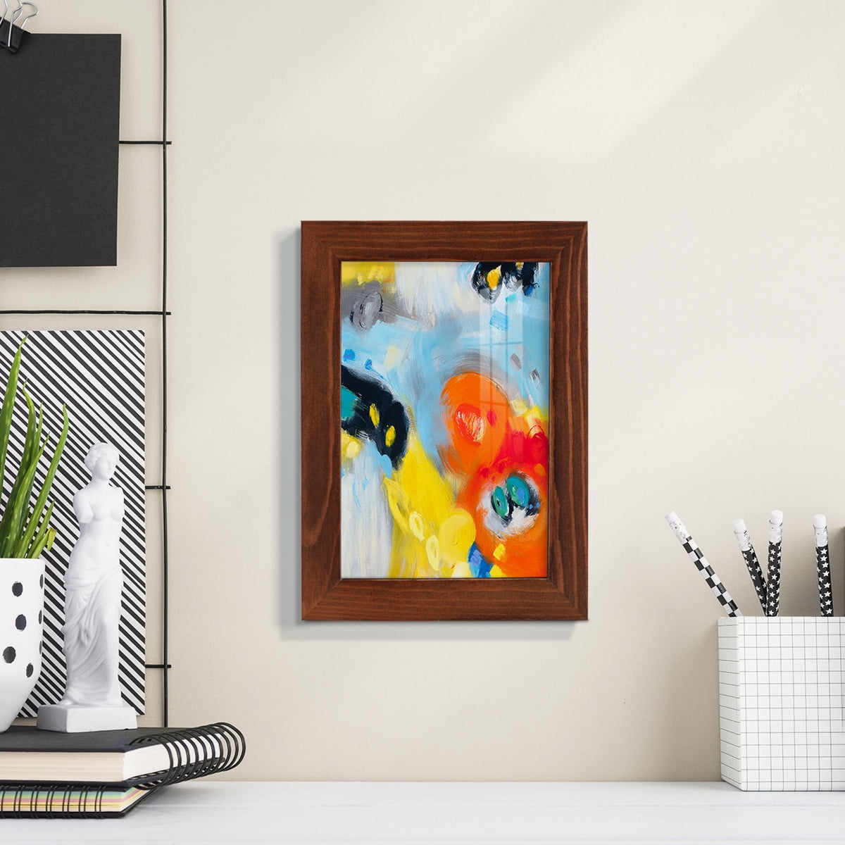 In the Loop II -Framed Print w/glass-Chestnut