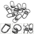 thumbnail image 6 of MRLESS 8PCS Small Swivel Trigger Snap Hooks Key Rings Clips DIY Bag Accessories Swivel Clasp Hooks Keychains Connector Jewelry Making Supplies, 6 of 6