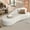 Beige-Curved, variant on Aukfa 67" Small Sofa S-Curved Loveseat Couch Modular Sofa No Assembly, 2 Pillows, Chenille, Coral Pink