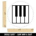 thumbnail image 2 of Piano Keys Music Self-Inking Rubber Stamp Ink Stamper - Green Ink - Mini 1/2 Inch, 2 of 7