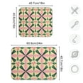 thumbnail image 4 of Yayeee Dish Drying Mat for Kitchen Counter 16"x18" Microfiber Absorbent Pad, Pink Symmetrical Stars, 4 of 7