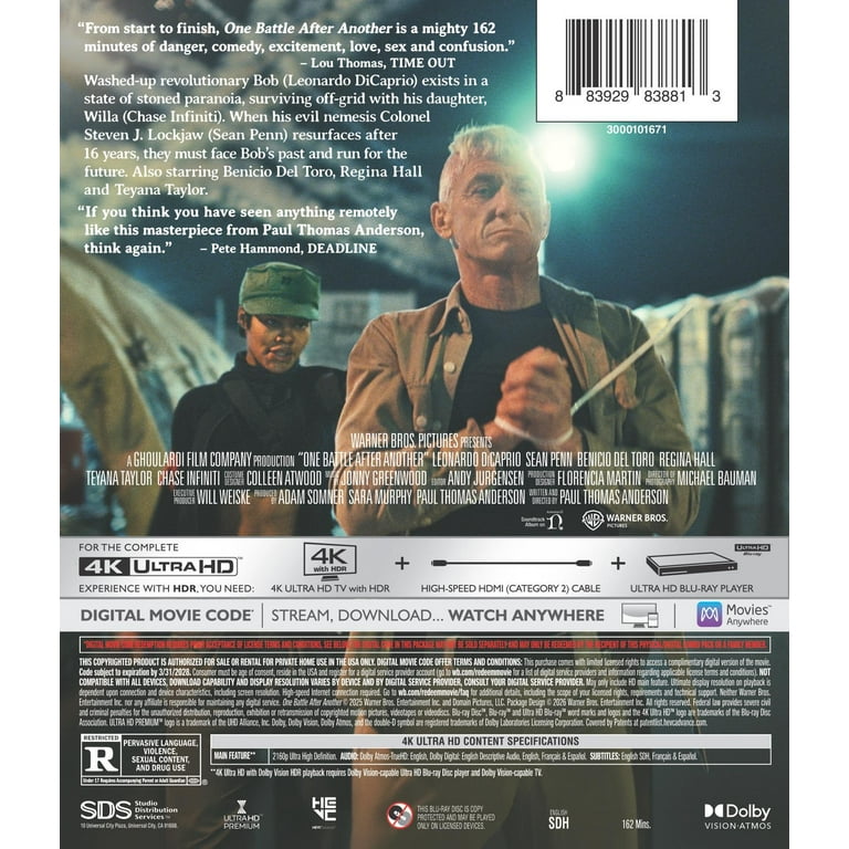 One Battle After Another (4K Ultra HD + Digital Copy), Action