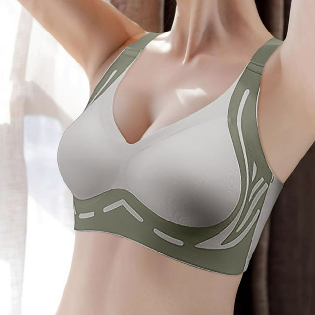 Soutien-gorge Lingerie pour Femmes Confortable Transparent Bretelles Dos Nu Sans Fil Convertible Design pour Usage Quotidien