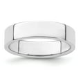 thumbnail image 1 of Solid 925 Sterling Silver 5mm Flat Plain Classic Wedding Band Ring Size 6, 1 of 3