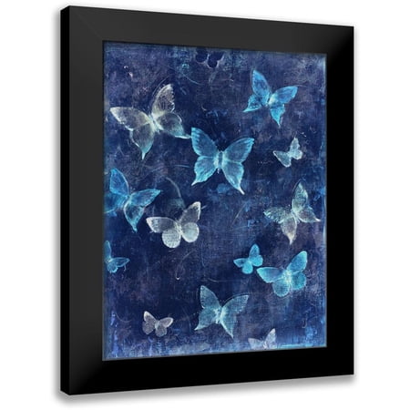 OToole, Tim 12x14 Black Modern Framed Museum Art Print Titled - Indigo Flight I