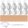 thumbnail image 1 of 1 Set Sublimation Earrings Blanks Water Drop Earrings Blanks Earring Drops Earring Crafts Material, 1 of 8